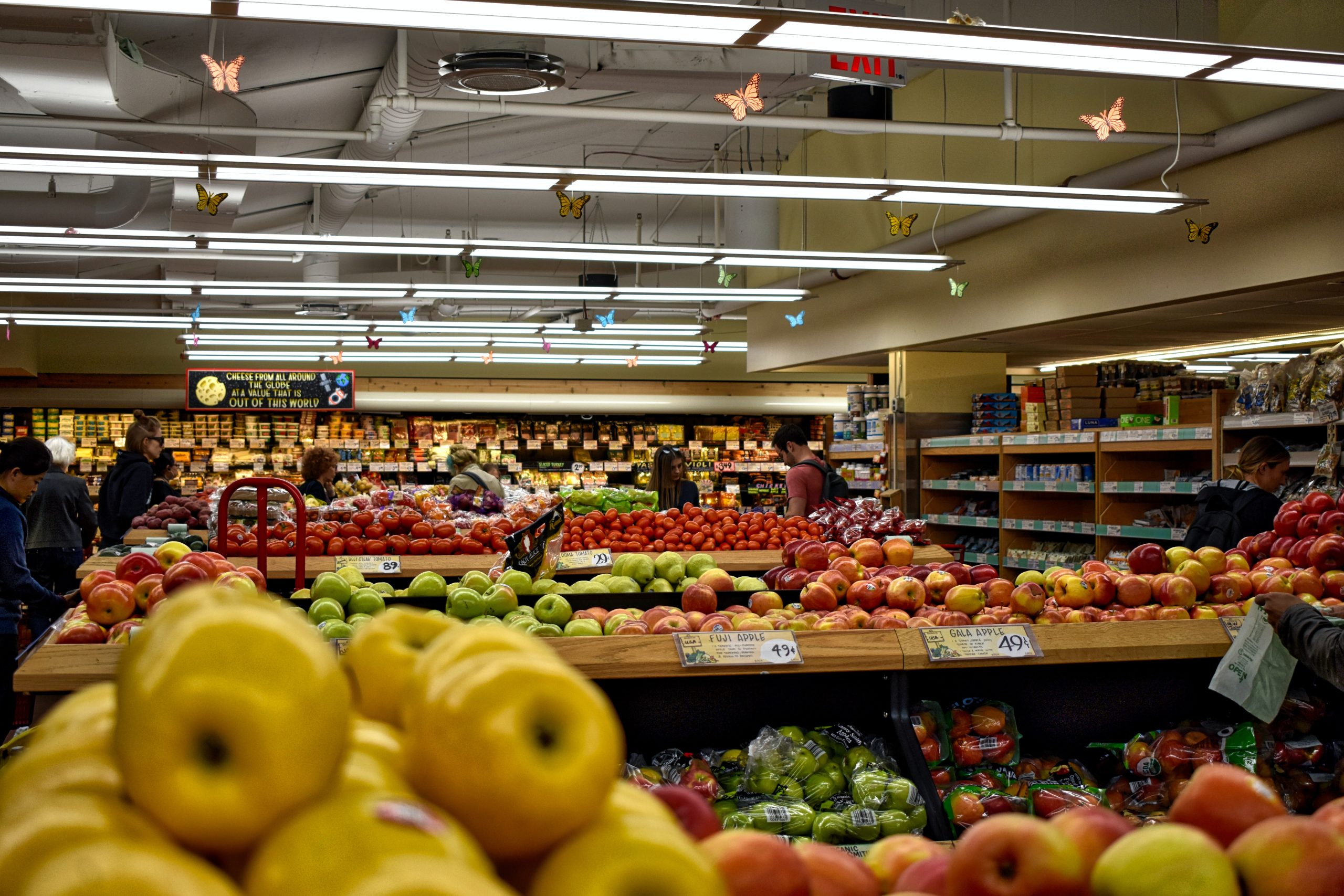 aisles of fruits